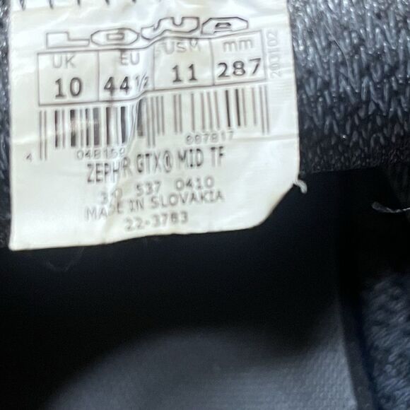 LOWA Zephyr GTX Mid TF Tactical Boots Men’s Size 11 Beige Gore-Tex Waterproof - Picture 14 of 14